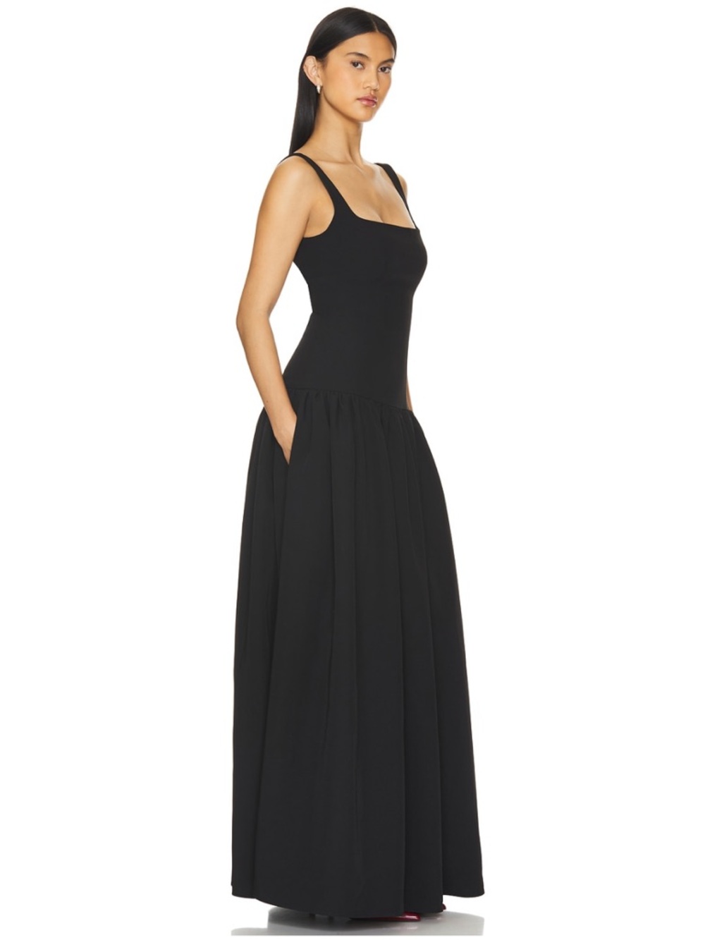 Lovers & Friends Black Aria Maxi Dress Size XXS